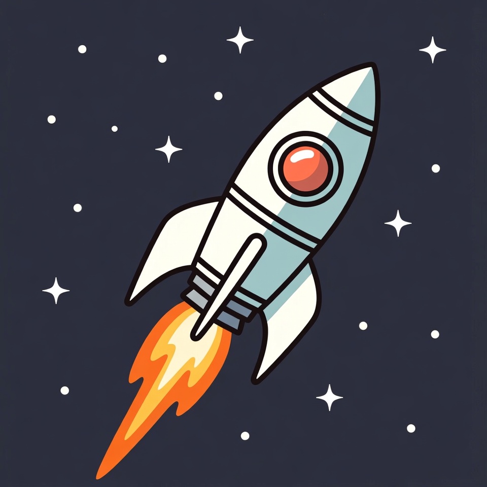 Rocket launches into outer space Rocket launches into outer space