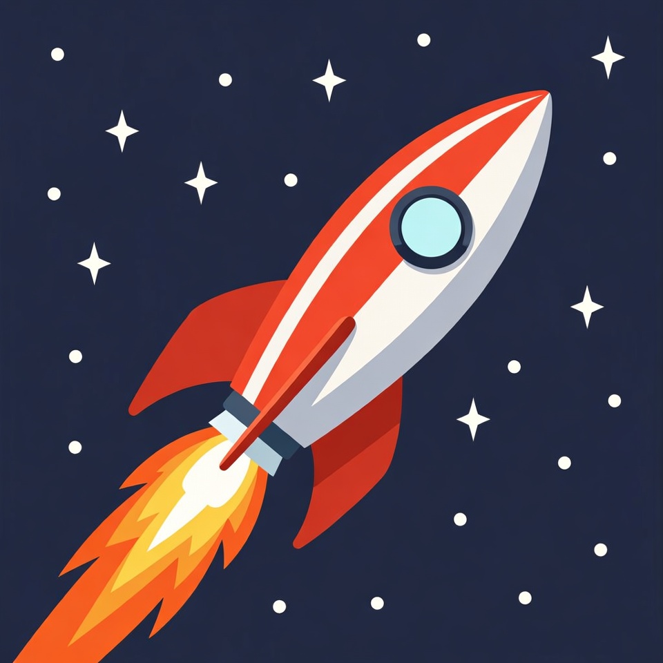 Rocket launching into space Rocket launching into space