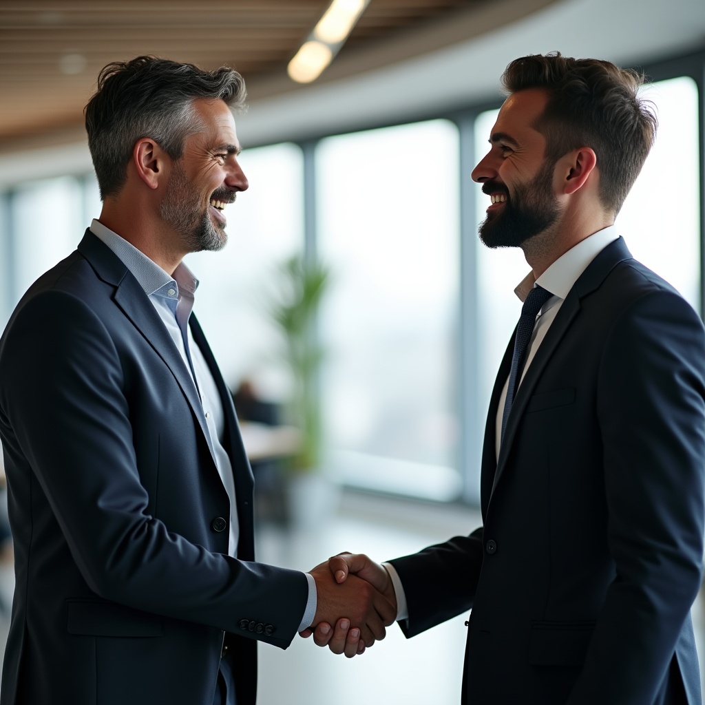 Business meeting at modern office Business meeting at modern office