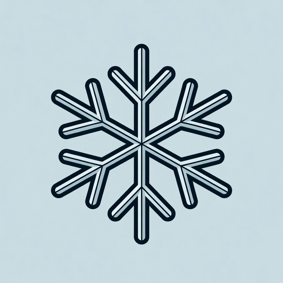 Snowflake design on light background Snowflake design on light background