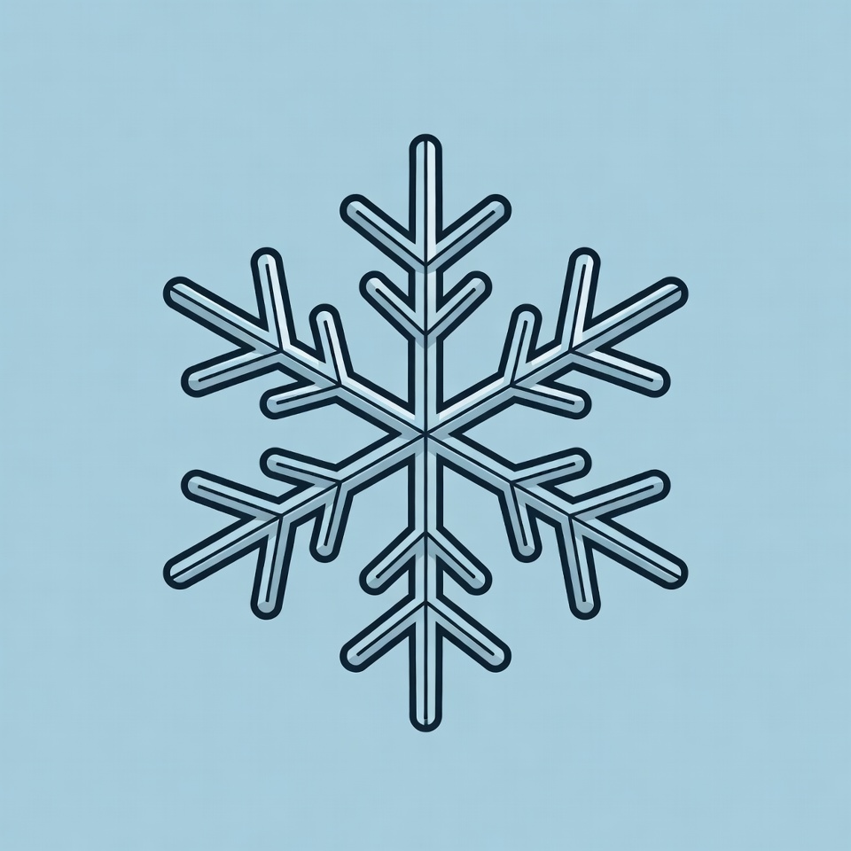 Snowflake design on blue background Snowflake design on blue background