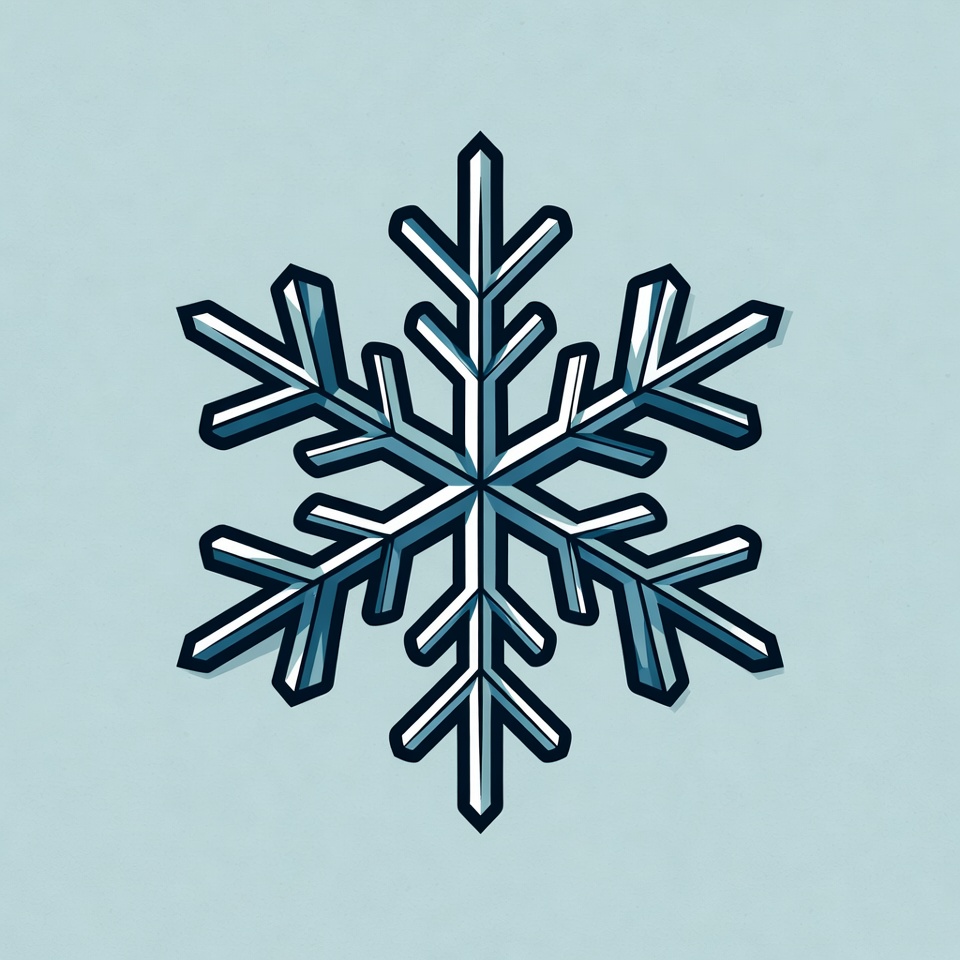 Snowflake design on light background Snowflake design on light background