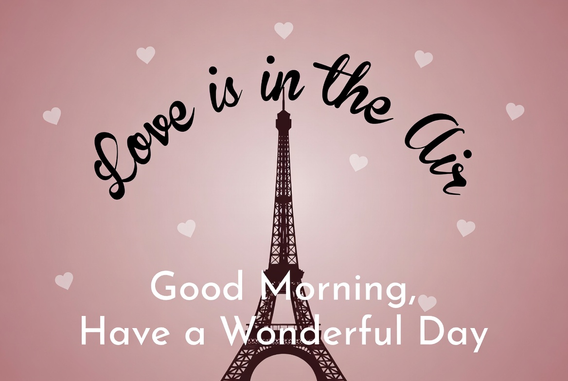 Love in the air with eiffel tower Love in the air with eiffel tower