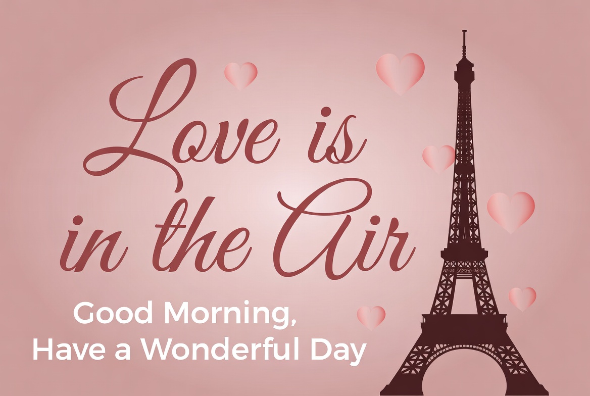 Love is in the air today Love is in the air today