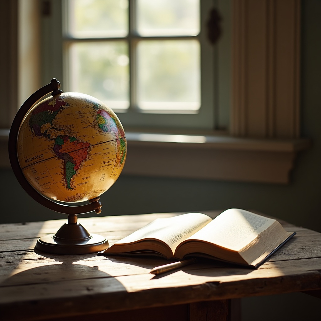 Exploring the world with a globe Exploring the world with a globe