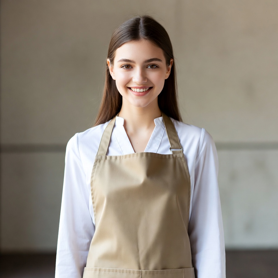 Smiling worker in neat attire Smiling worker in neat attire