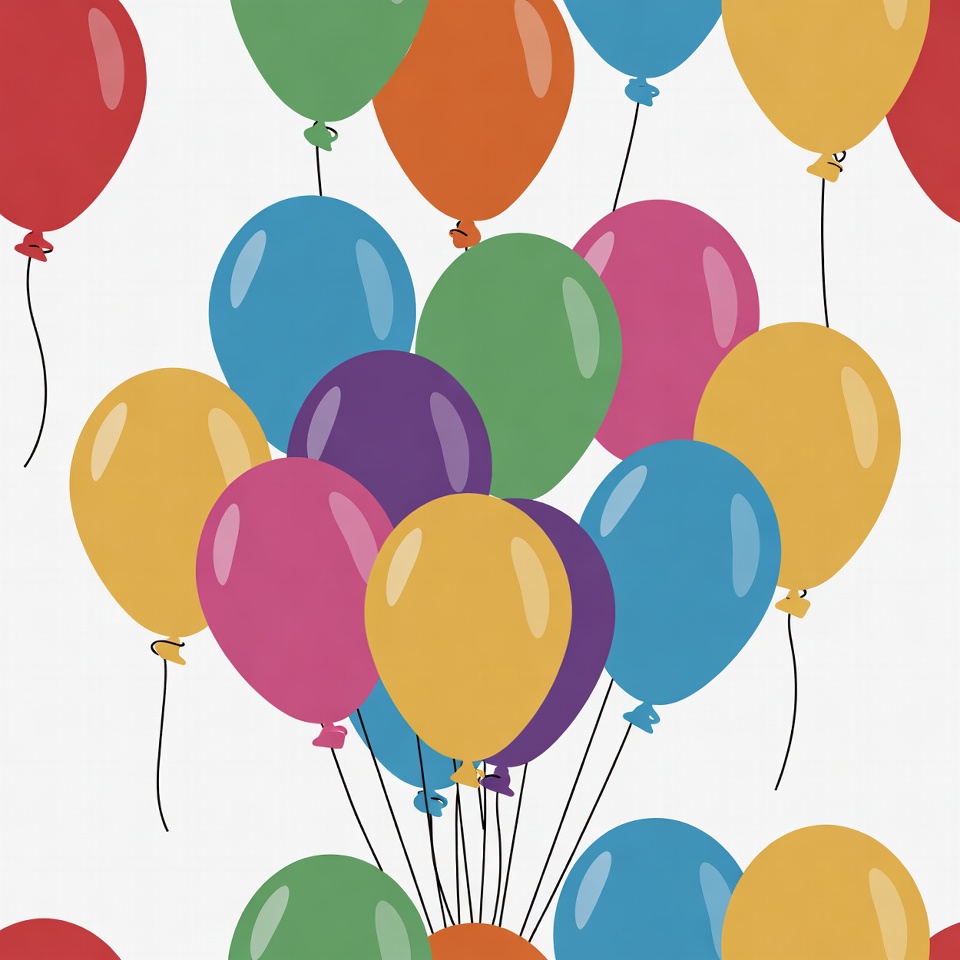 Colorful balloons in the air Colorful balloons in the air