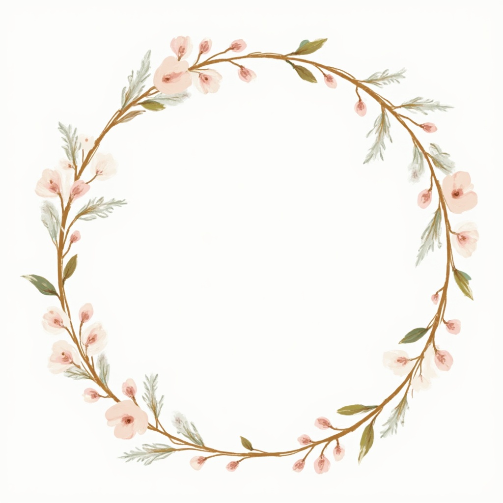 Floral circle design for decoration Floral circle design for decoration