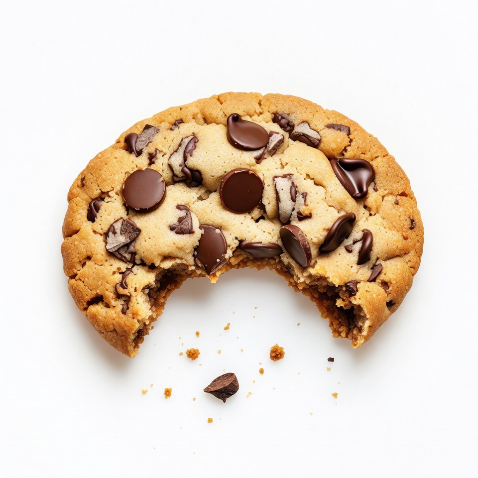 Freshly baked chocolate chip cookie Freshly baked chocolate chip cookie