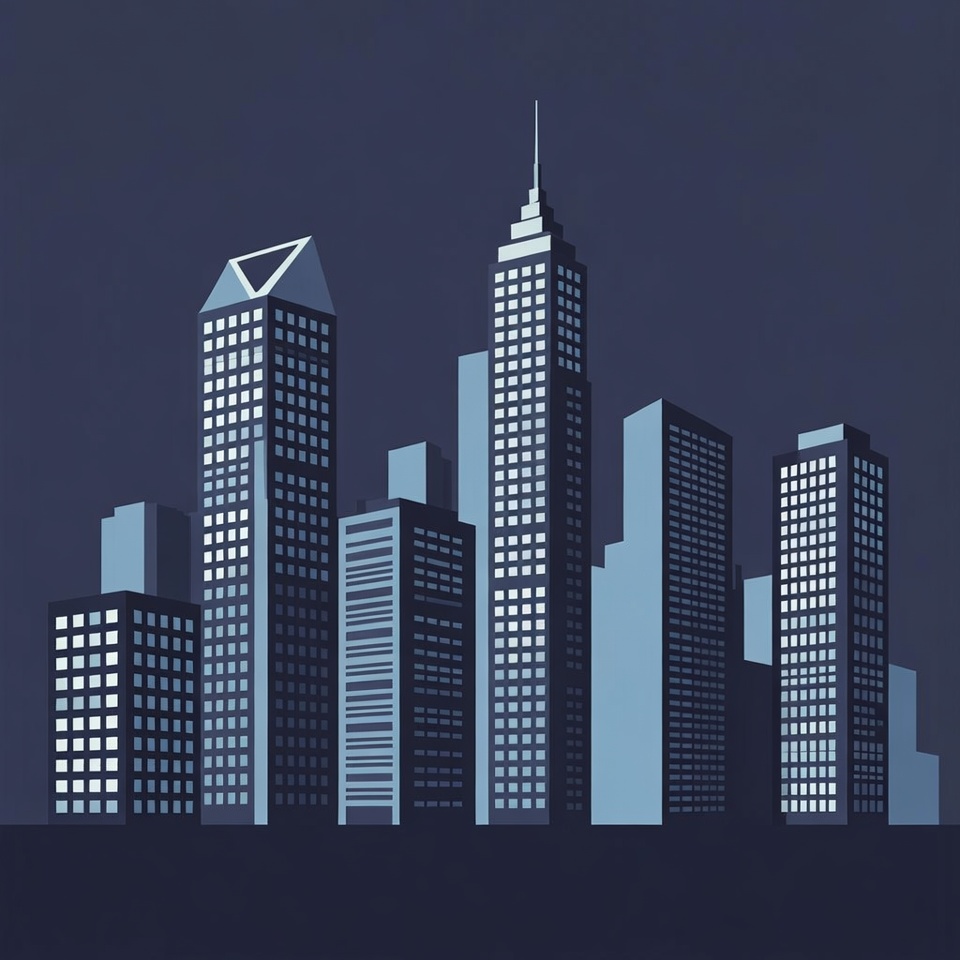 City skyline at night time City skyline at night time