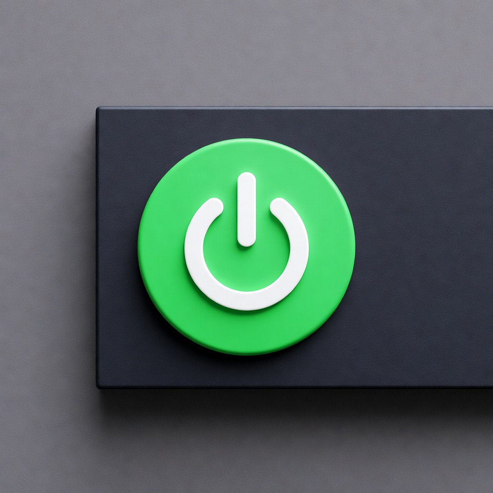 Button on grey background with simple design Button on grey background with simple design