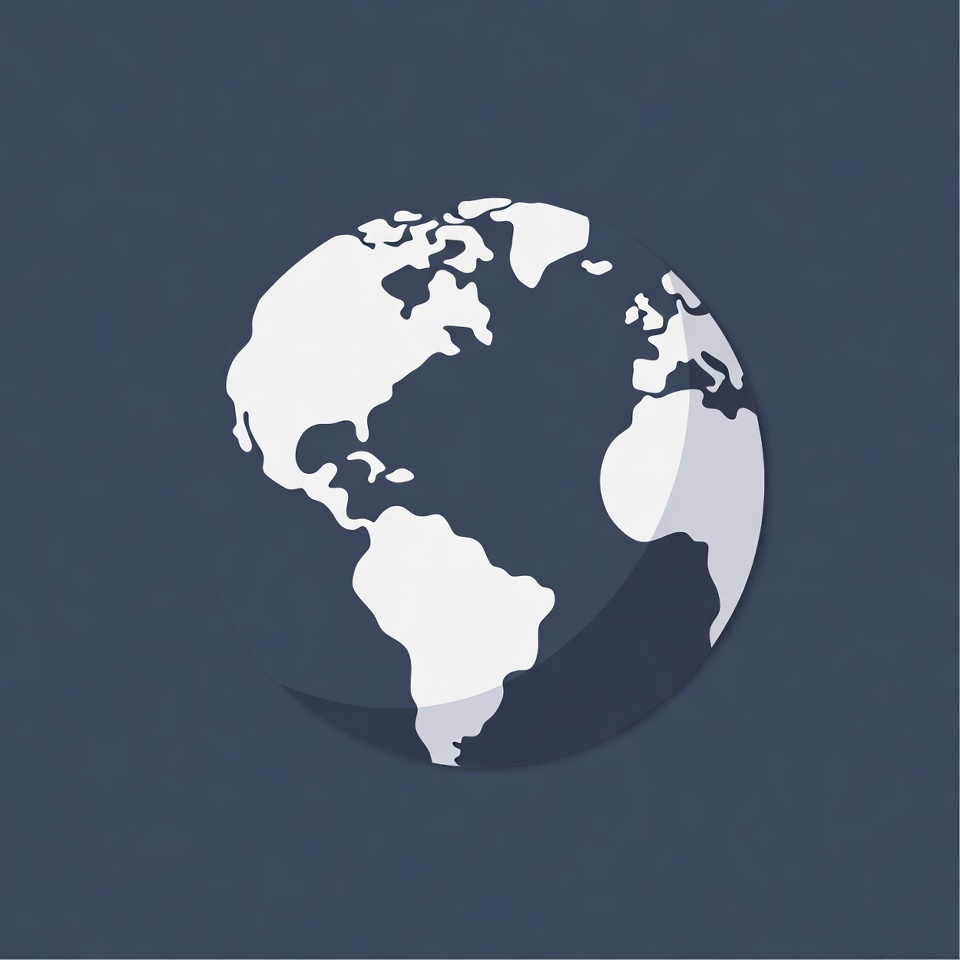 Earth illustration in simple design Earth illustration in simple design