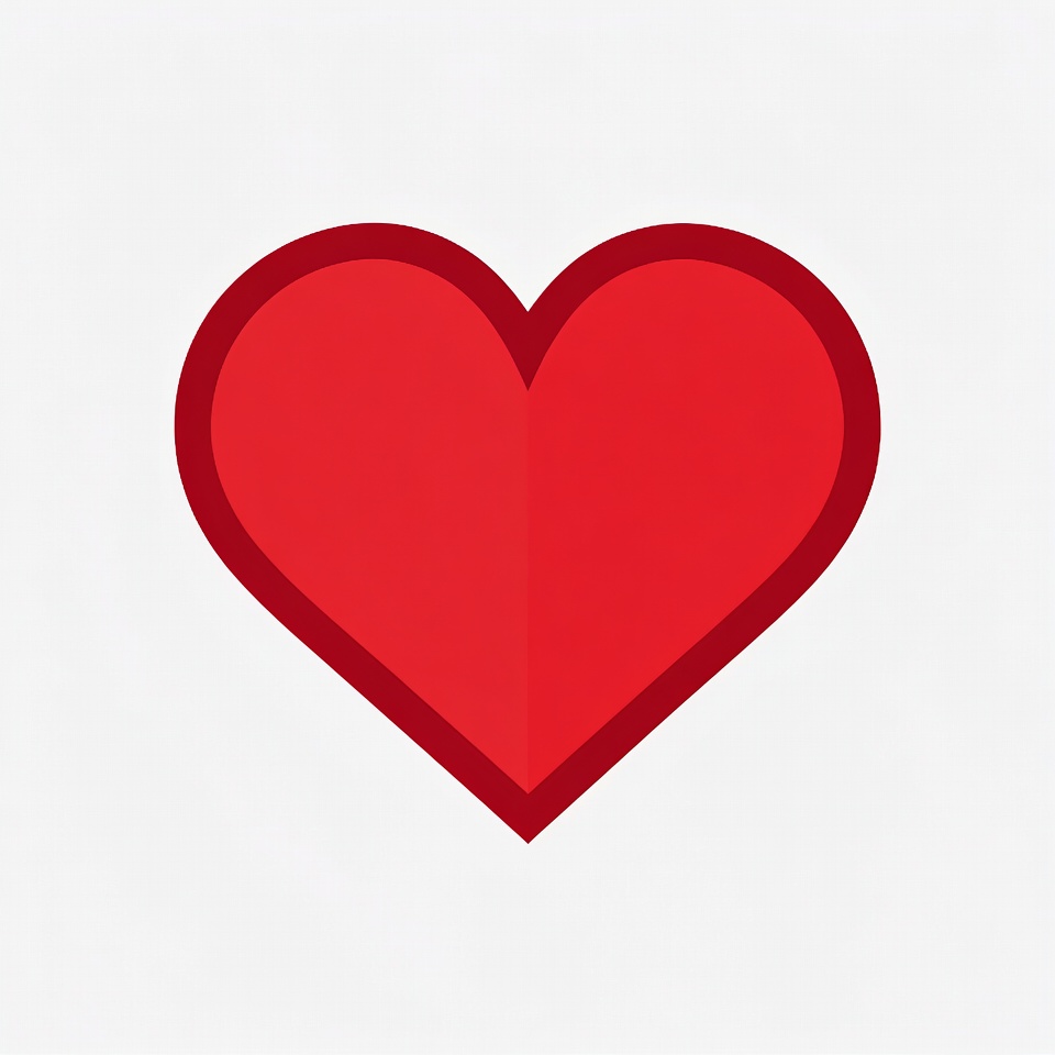 Heart shape on white background Heart shape on white background