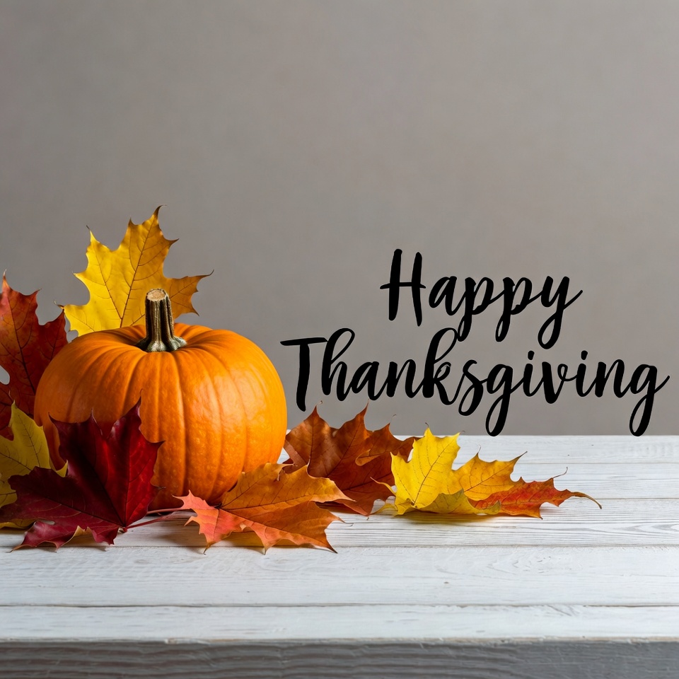 Pumpkin and leaves for thanksgiving Pumpkin and leaves for thanksgiving