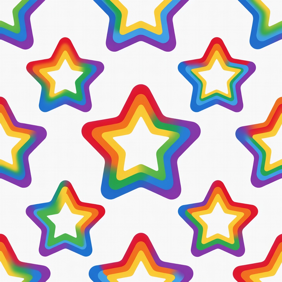 Colorful stars on white background Colorful stars on white background