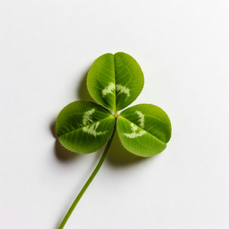 Four leaf clover on white background Four leaf clover on white background