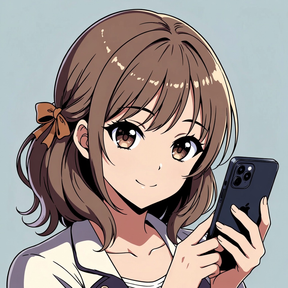 Girl using smartphone indoors Girl using smartphone indoors