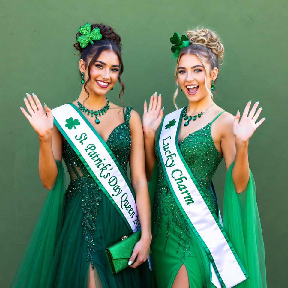 St. patrick's day celebration with queens St. patrick's day celebration with queens