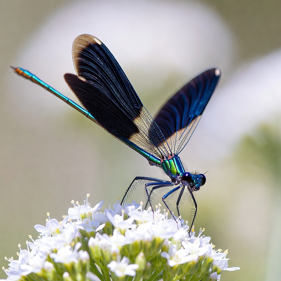 Butterfly on white flower close-up Butterfly on white flower close-up