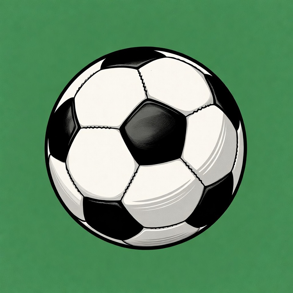 Soccer ball on green background Soccer ball on green background