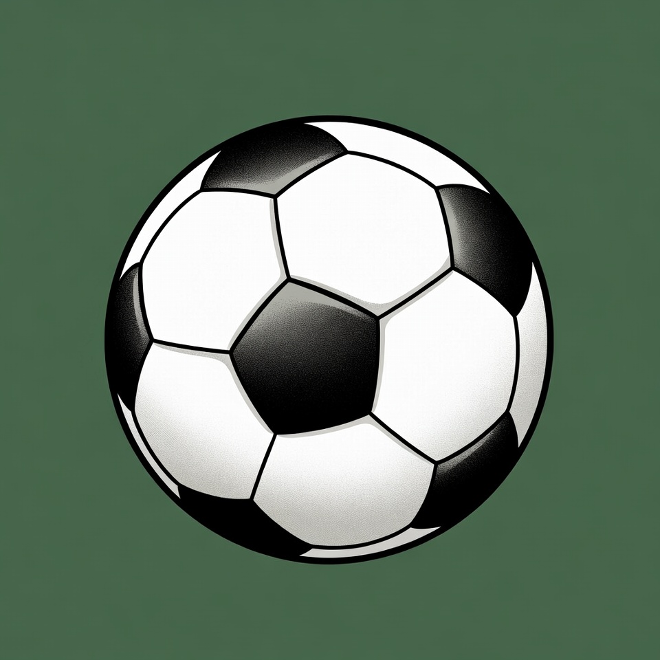 Soccer ball on green background Soccer ball on green background