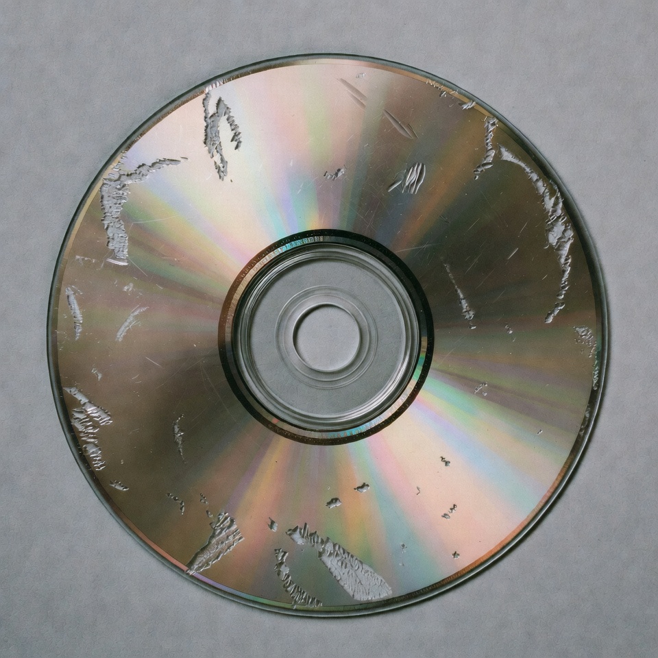 Cd with scratches on surface Cd with scratches on surface
