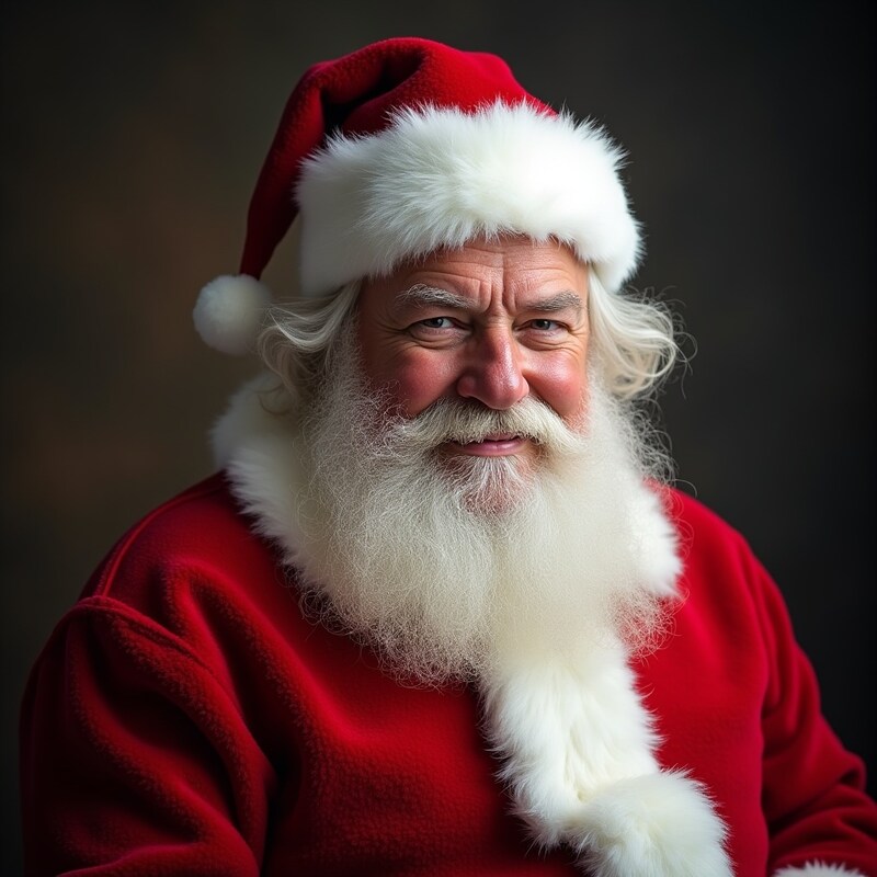 Santa claus portrait with festive attire Santa claus portrait with festive attire