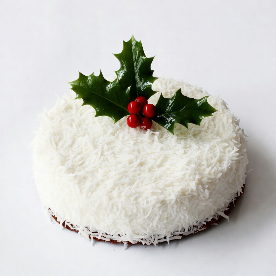 Holiday cake with decoration on top Holiday cake with decoration on top