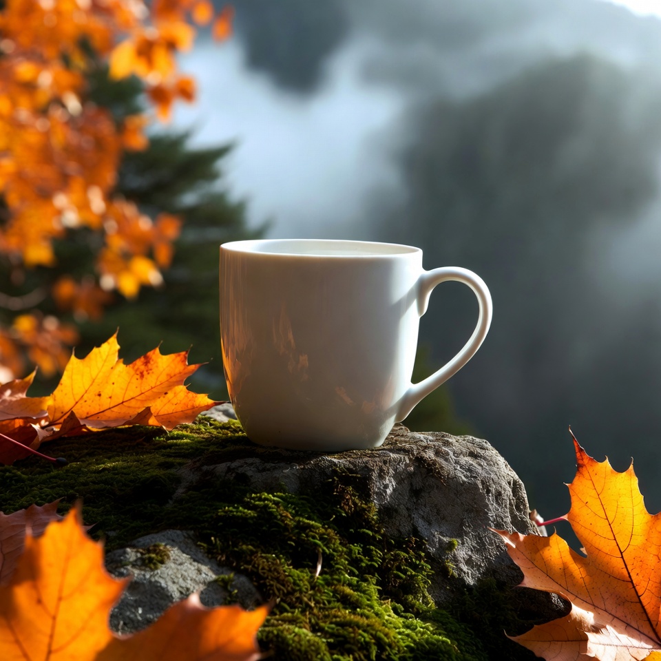 Morning coffee on a rock Morning coffee on a rock