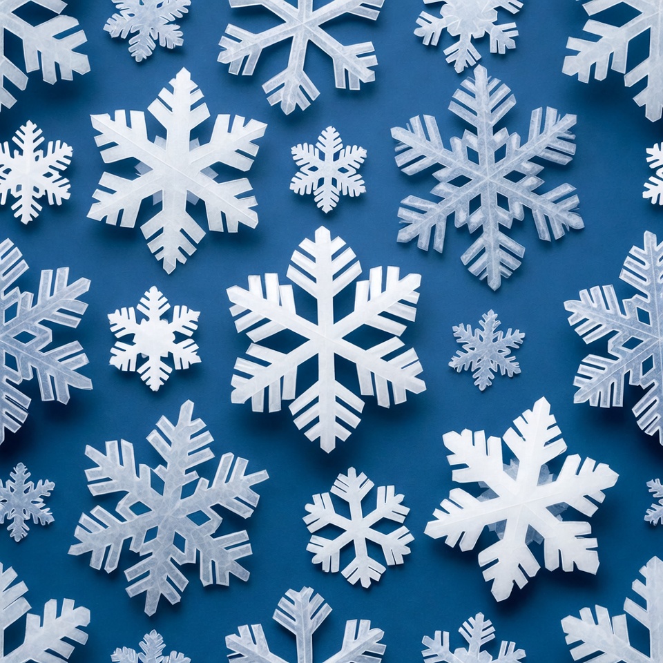 Snowflakes on blue background Snowflakes on blue background