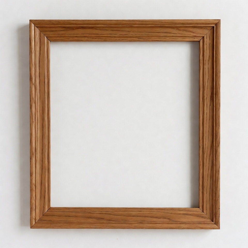 Wooden frame on plain background Wooden frame on plain background