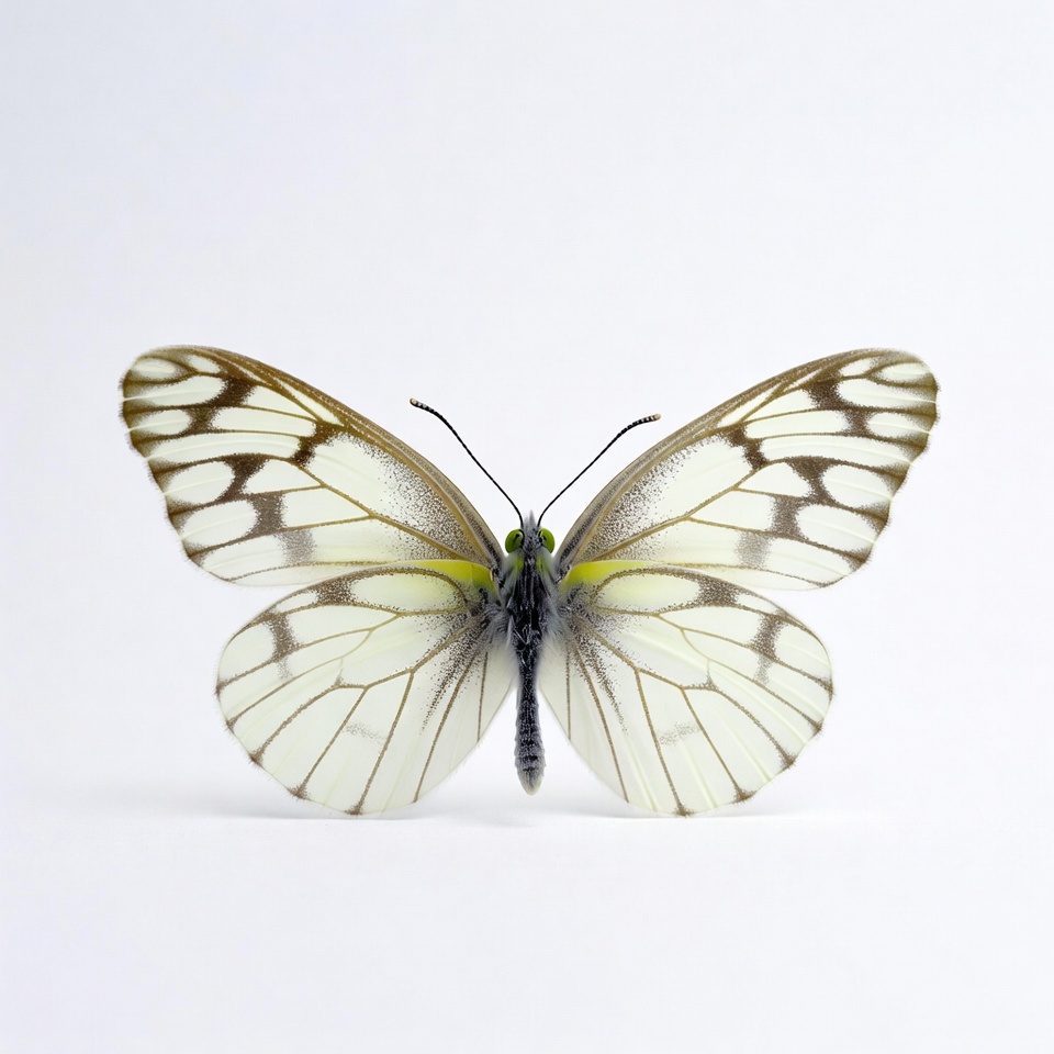 Butterfly with intricate black and white pattern Butterfly with intricate black and white pattern