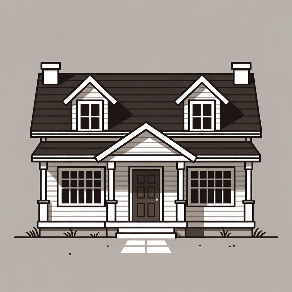 Simple drawing of a house design Simple drawing of a house design