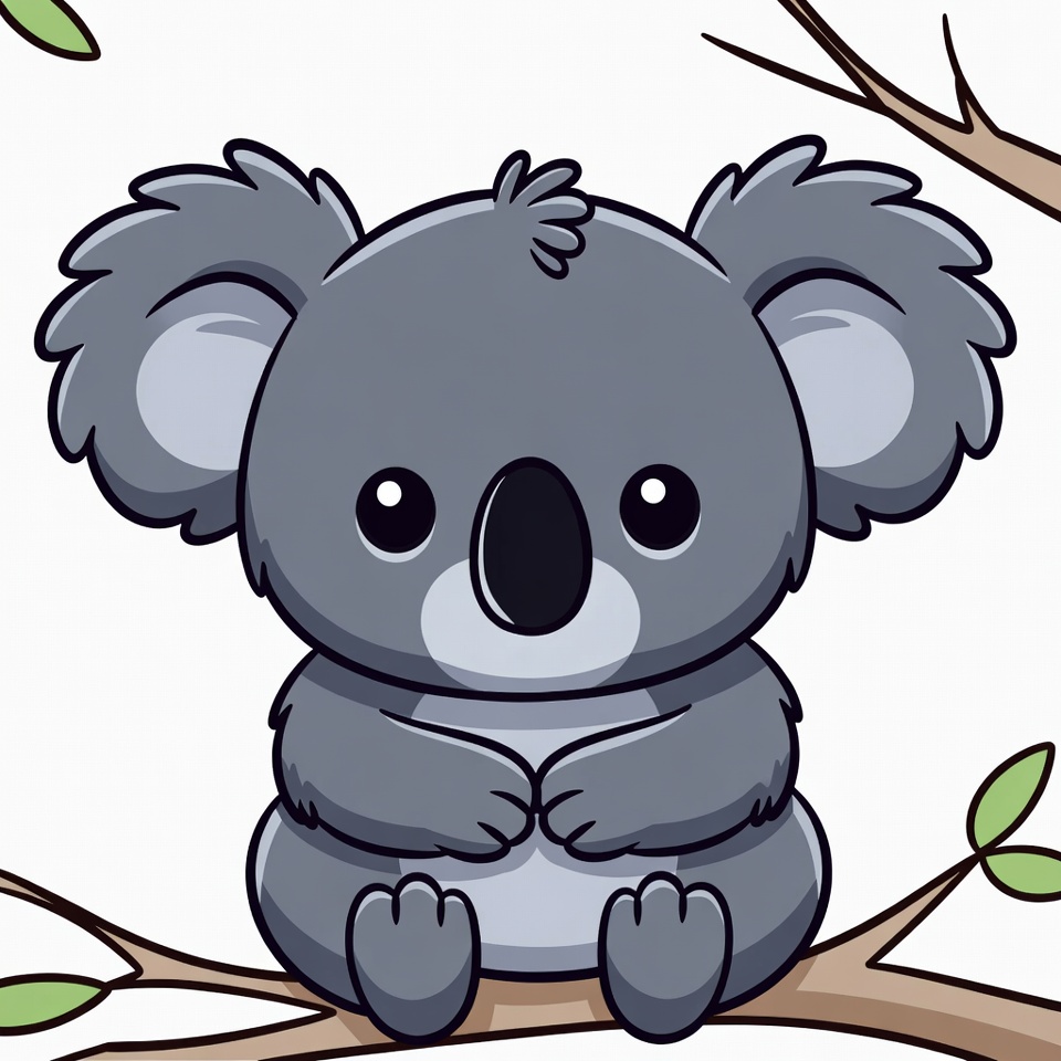 Koala sitting on branch during day Koala sitting on branch during day