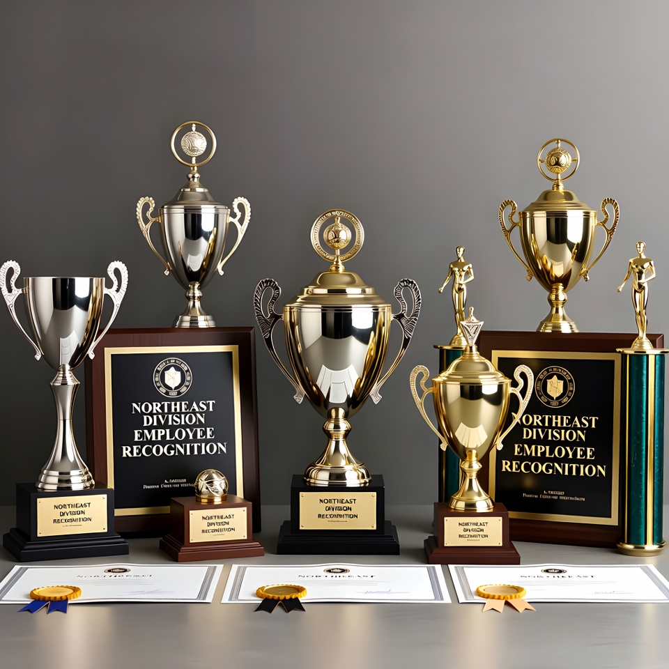 Employee awards display for recognition Employee awards display for recognition