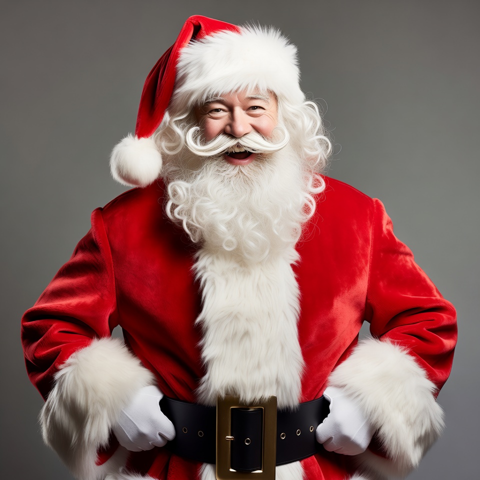 Classic santa claus portrait smiling Classic santa claus portrait smiling