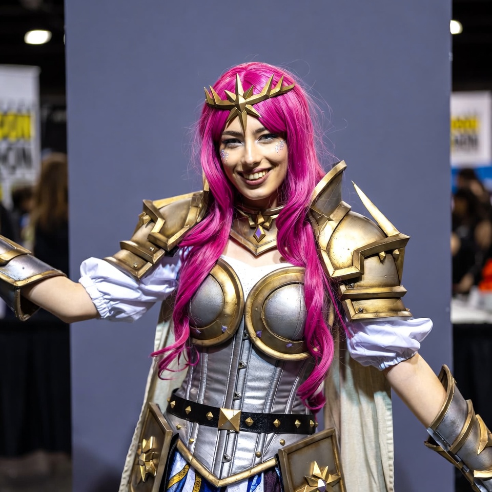 Cosplay character in costume at convention Cosplay character in costume at convention