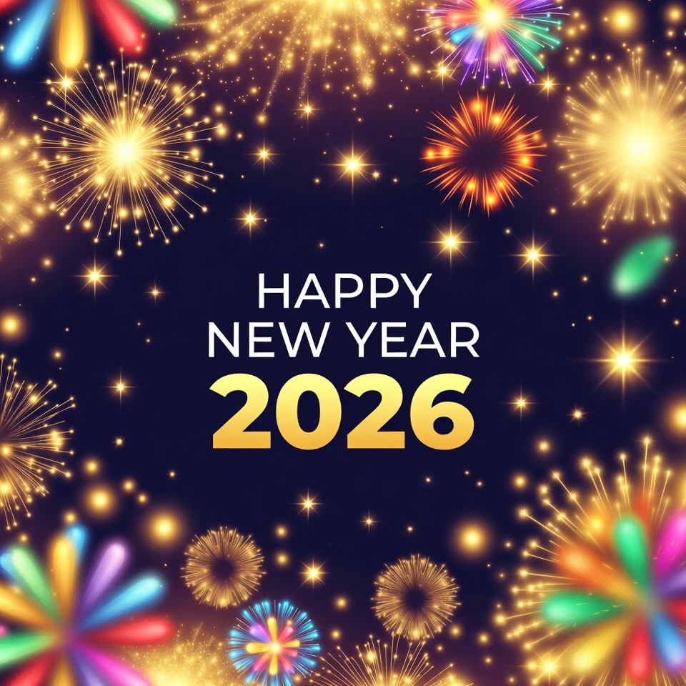 Celebrate new year 2026 with fireworks Celebrate new year 2026 with fireworks