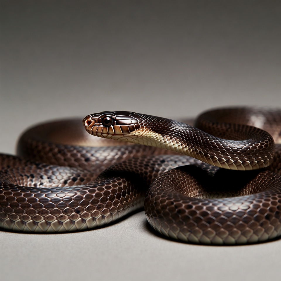 Snake resting on surface Snake resting on surface