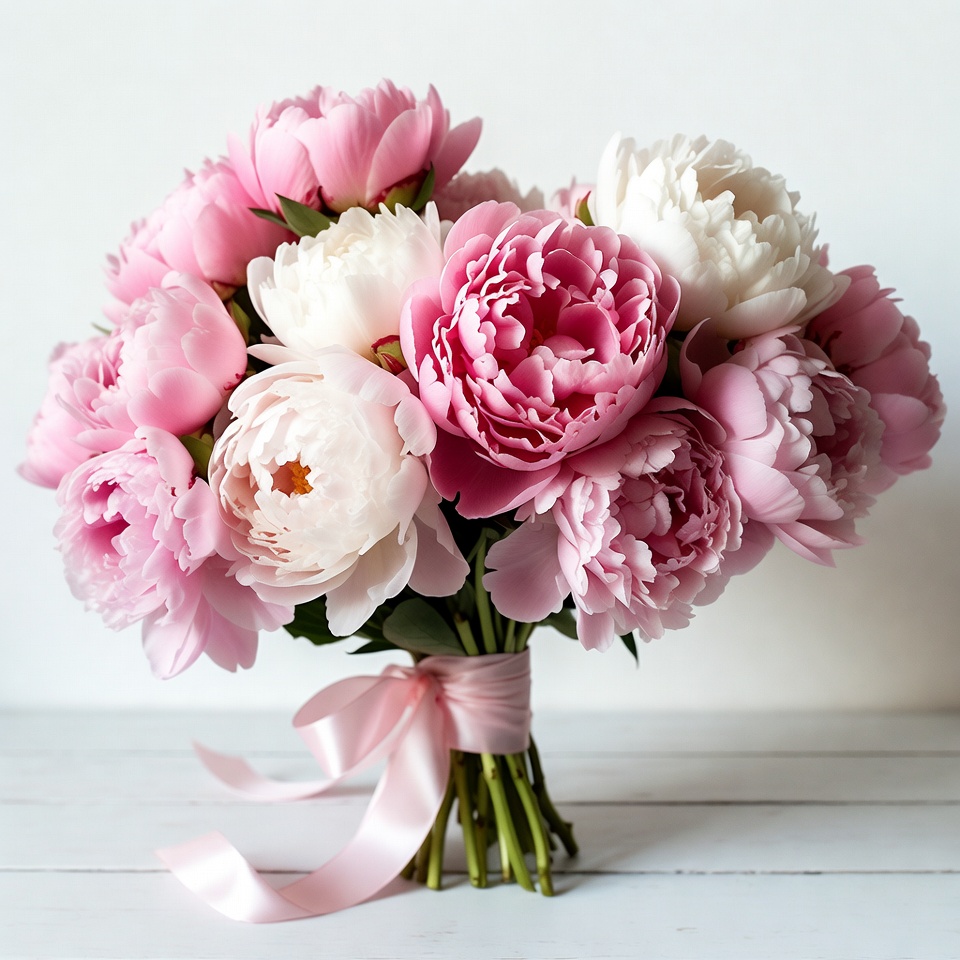 Bright peony bouquet for celebrations Bright peony bouquet for celebrations