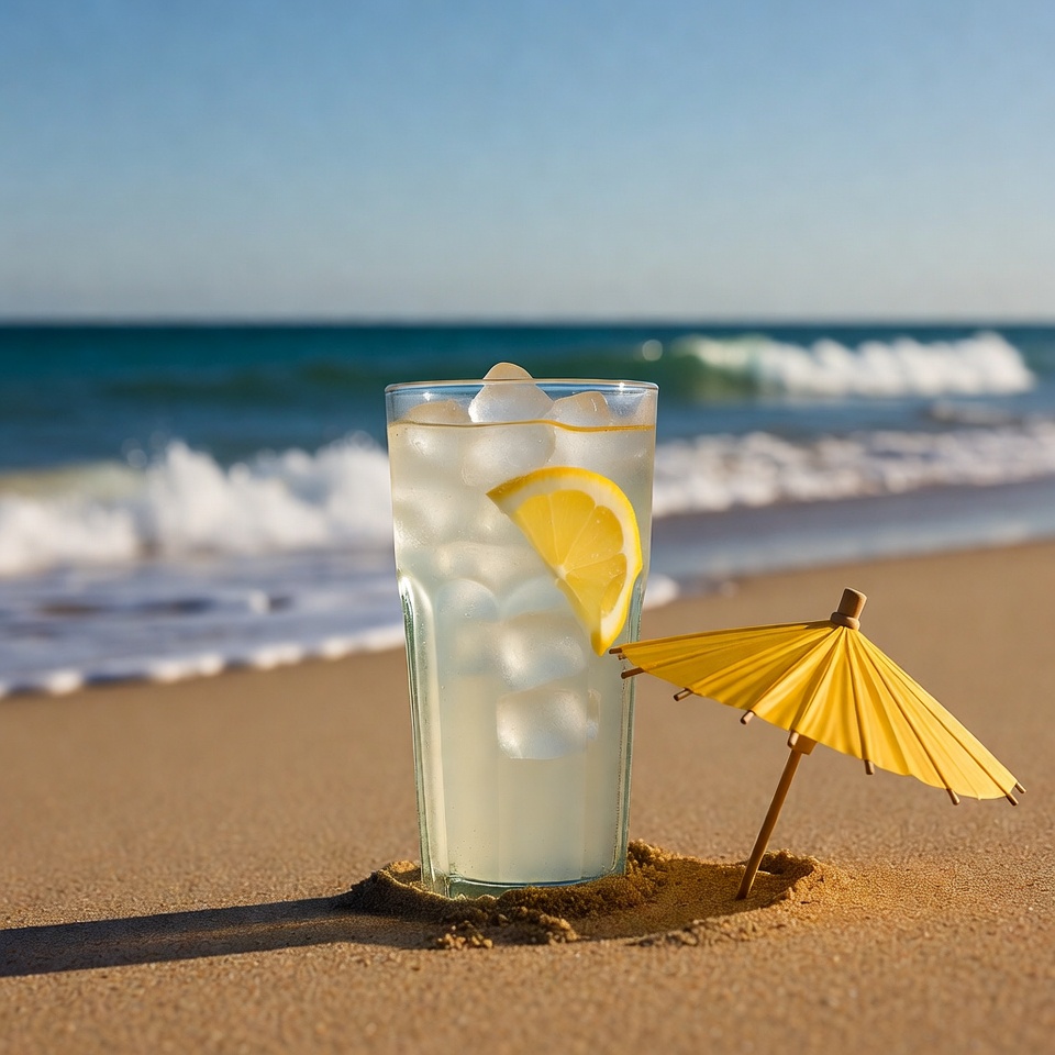 Refreshment on the beach Refreshment on the beach