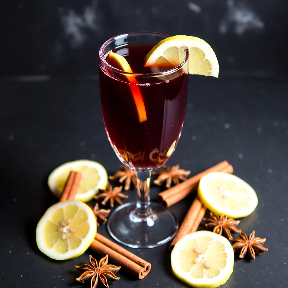 Refreshing drink with spices and fruit Refreshing drink with spices and fruit