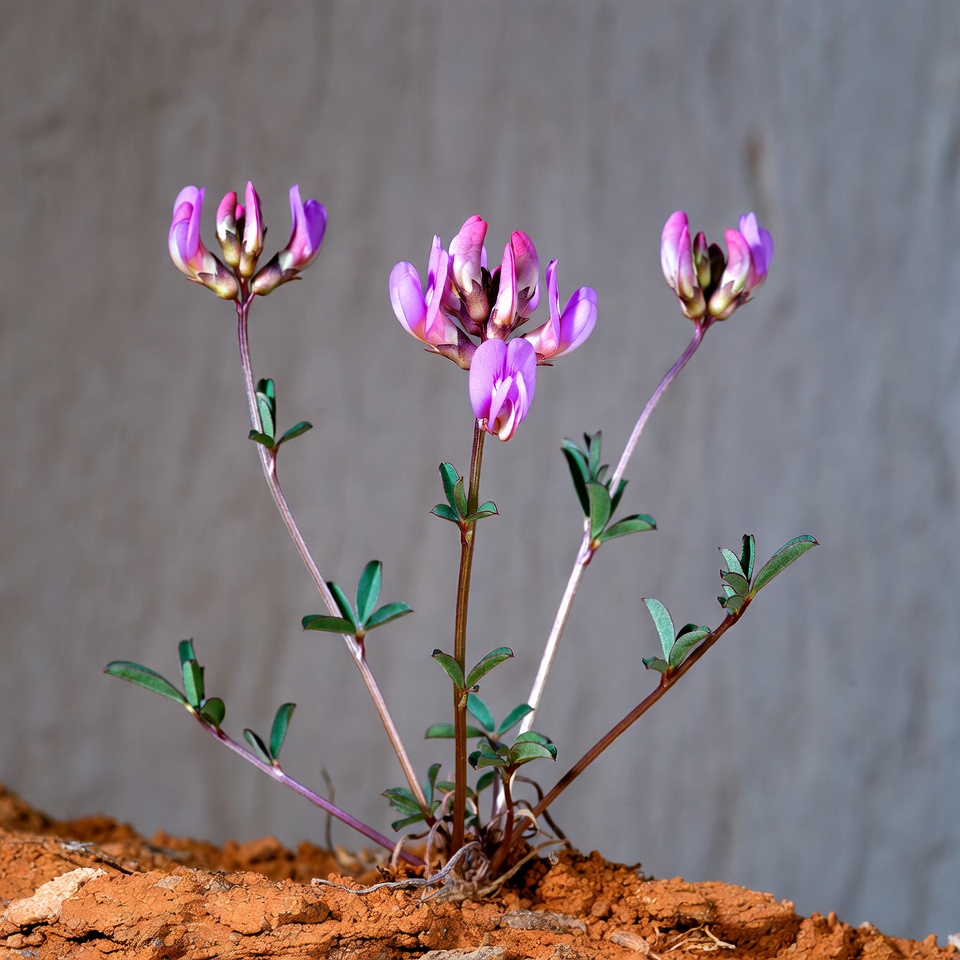 Flowers bloom on rocky ground in nature Flowers bloom on rocky ground in nature