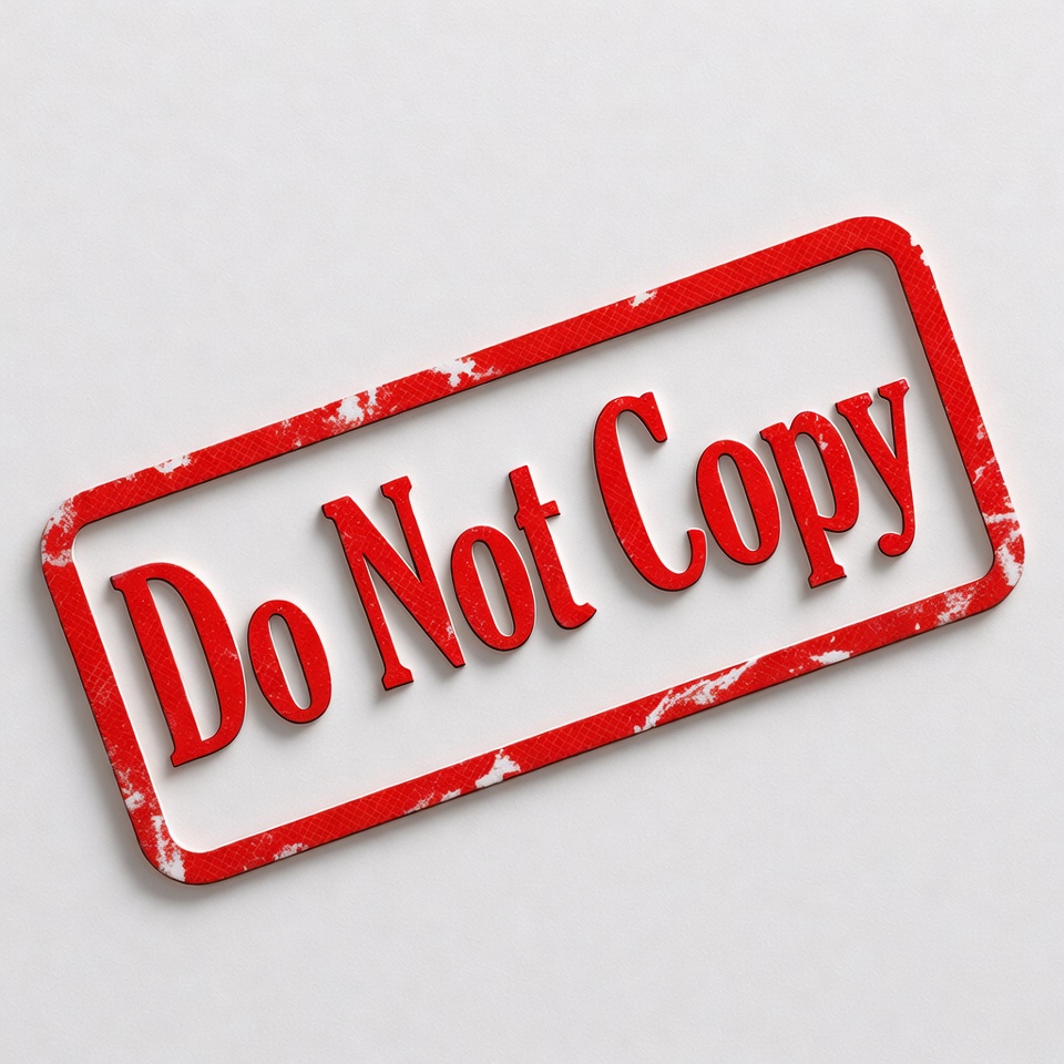 Warning stamp with message on white background Warning stamp with message on white background