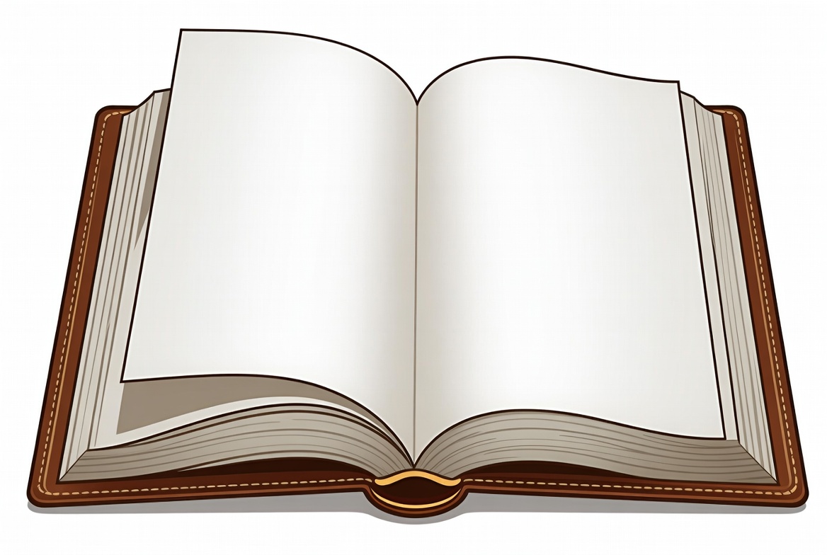 Open book on a table Open book on a table