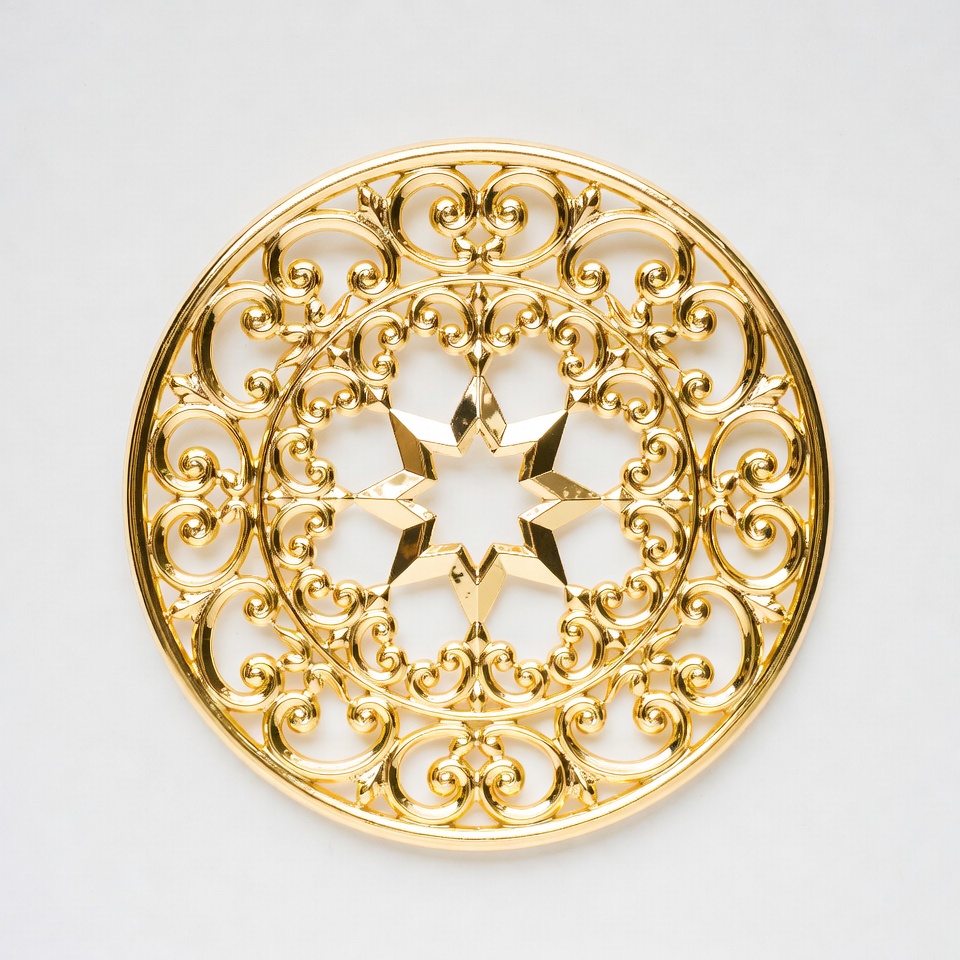 Decorative gold metal art piece design Decorative gold metal art piece design