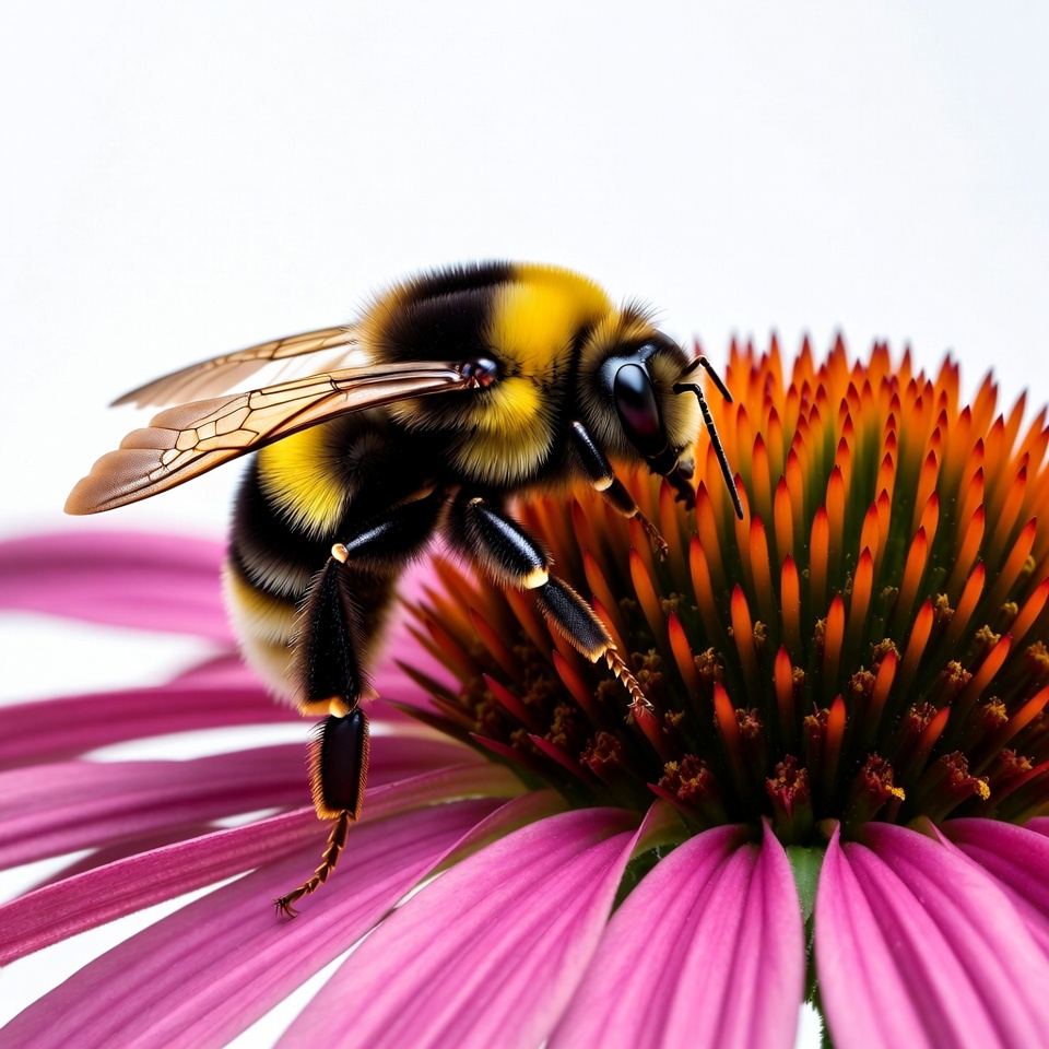 Bee collecting nectar from flower Bee collecting nectar from flower