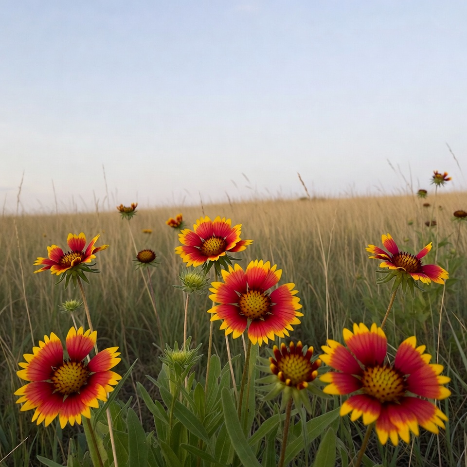 Colorful flowers in a field Colorful flowers in a field