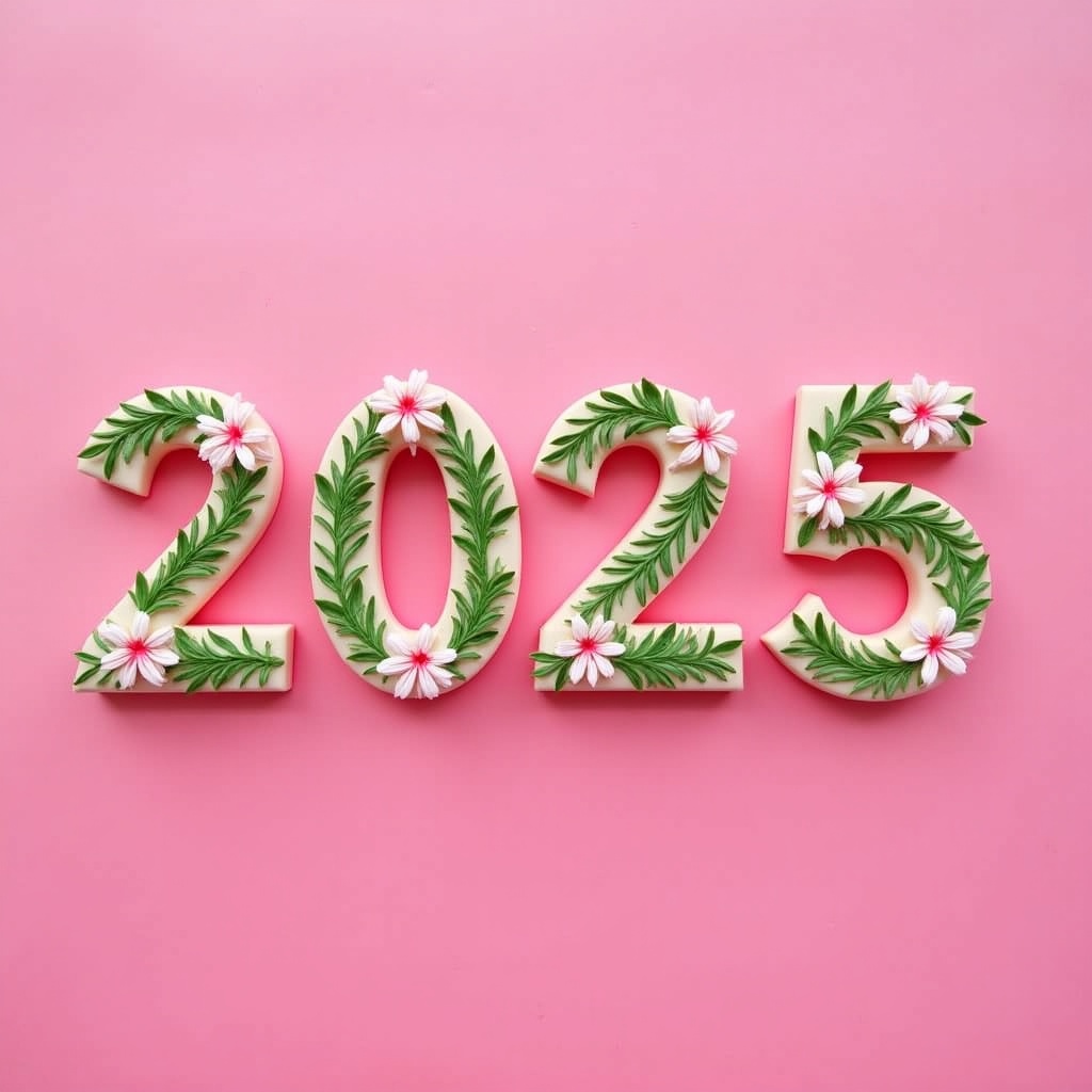 Floral decoration for a new year Floral decoration for a new year