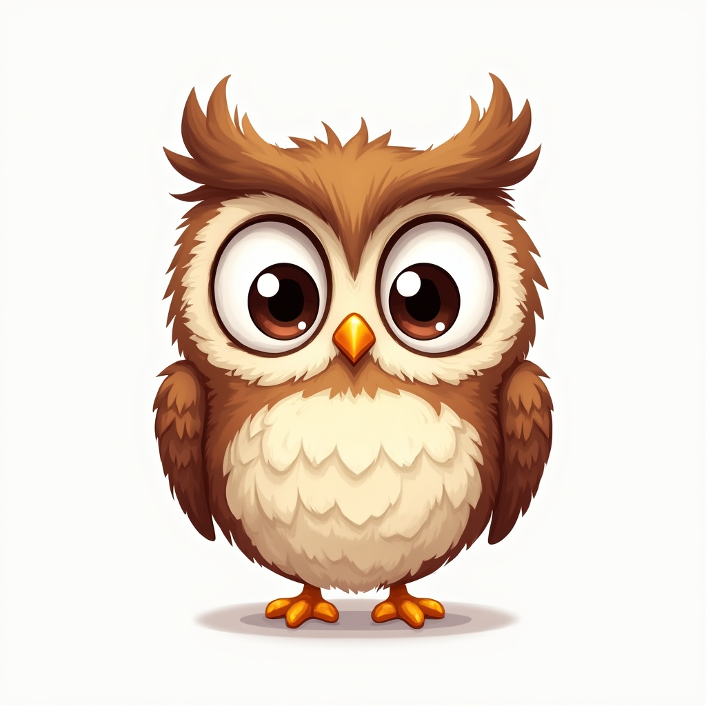 Cute owl in a simple design Cute owl in a simple design